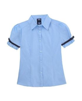 French Toast Ribbon Bow Blouse Blue