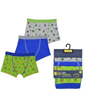 BOYS 3 PACK TRUNKS