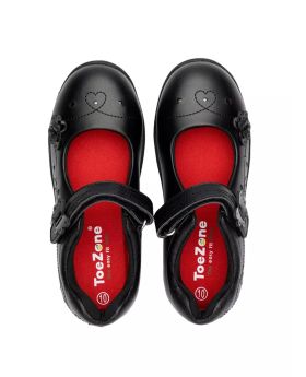 Toe Zone Black Floral Mary Jane Joes