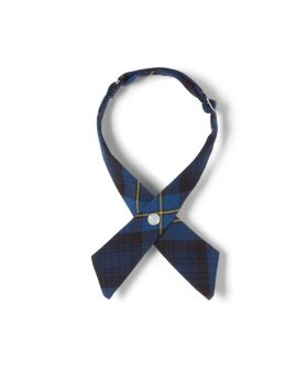 French Toast Blue Red  Plaid Cross Tie