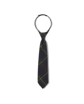 French Toast Adjustable Green Plaid Tie