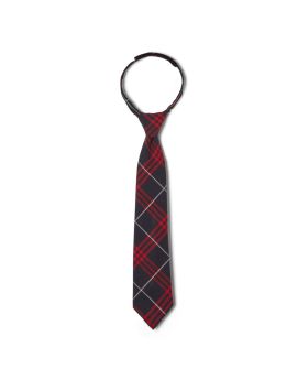 French Toast Adjustable Navy Red Plaid Tie