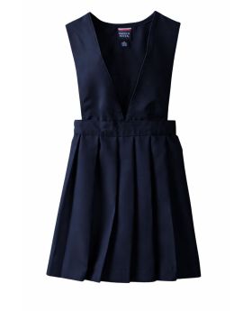 French Toast V-neck pinafore